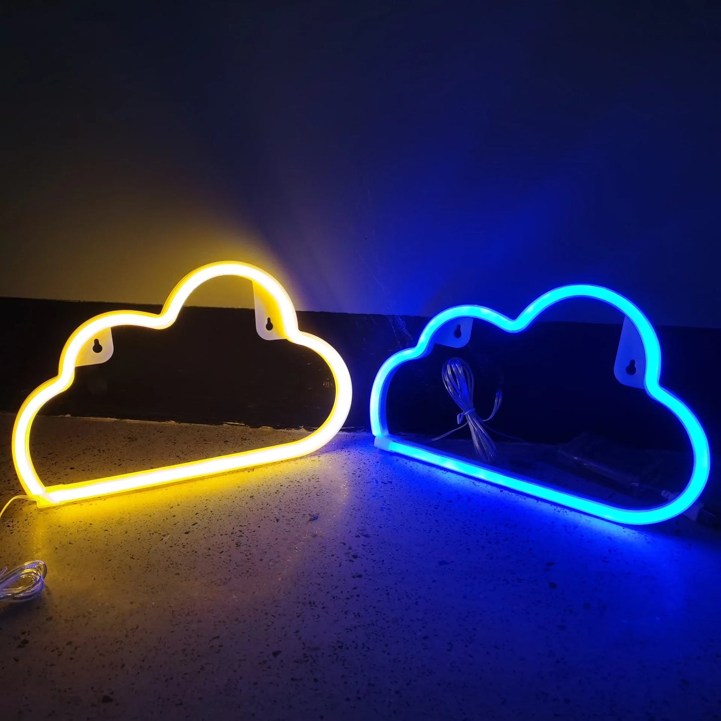 Lightning LED Neon Sign Clouds