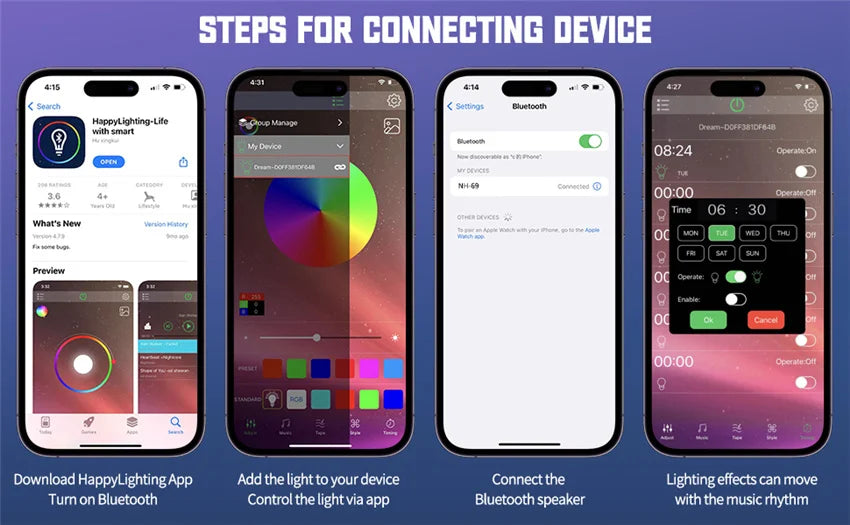Multifunctional Wireless Charger with Alarm, Speaker & RGB Light