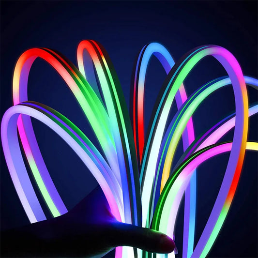 Neon LED Strip Lights 24V with Music Sync RGBIC (Full Kit)